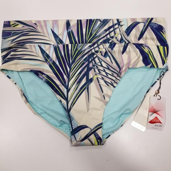 CALIA Wide Band Mid Rise Swim Bikini Bottoms Plus Size - Picture 2 of 9